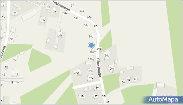 Rogalinek, Sikorskiego Władysława, gen., 39e, mapa Rogalinek