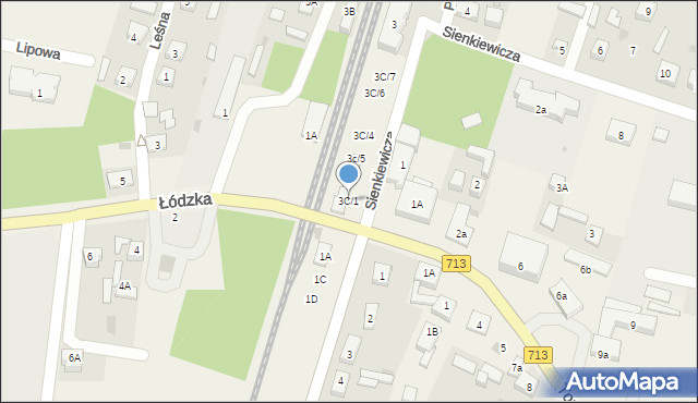 Rokiciny-Kolonia, Sienkiewicza Henryka, 3C/1, mapa Rokiciny-Kolonia