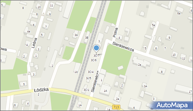 Rokiciny-Kolonia, Sienkiewicza Henryka, 3C/7, mapa Rokiciny-Kolonia