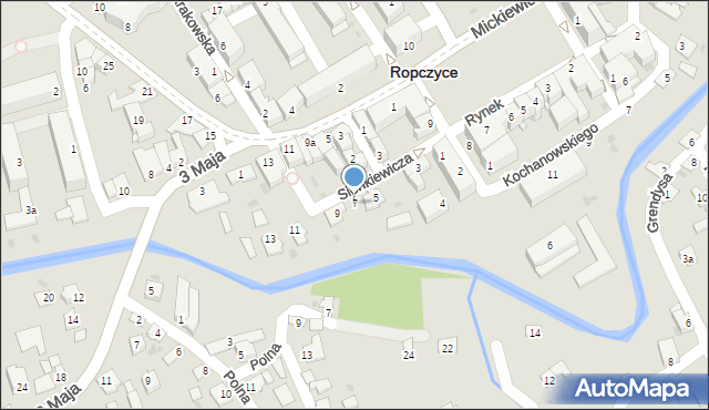 Ropczyce, Sienkiewicza Henryka, 7, mapa Ropczyce