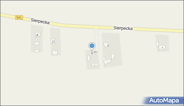 Rościszewo, Sierpecka, 11, mapa Rościszewo