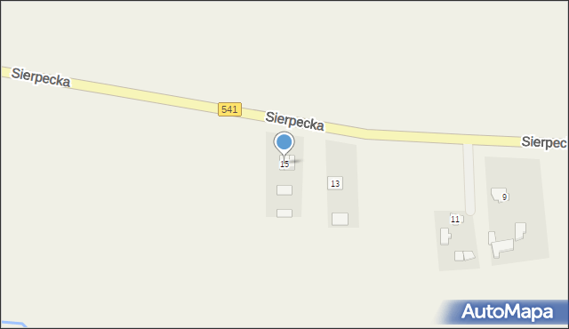 Rościszewo, Sierpecka, 15, mapa Rościszewo