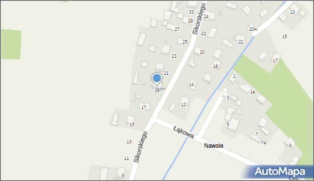 Rozkochów, Sikorskiego Władysława, gen., 19, mapa Rozkochów