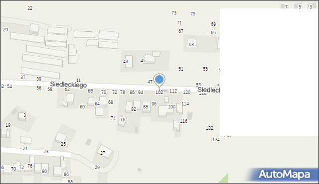 Rudawa, Siedleckiego Marcina, ks., 102, mapa Rudawa