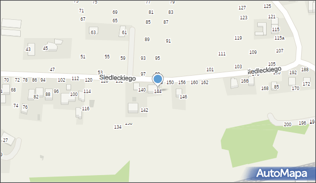 Rudawa, Siedleckiego Marcina, ks., 144, mapa Rudawa