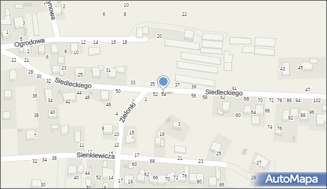 Rudawa, Siedleckiego Marcina, ks., 54, mapa Rudawa