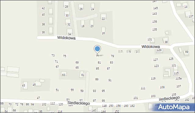 Rudawa, Siedleckiego Marcina, ks., 77, mapa Rudawa