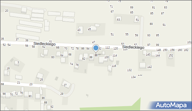 Rudawa, Siedleckiego Marcina, ks., 96, mapa Rudawa