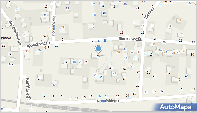 Rudawa, Sienkiewicza Henryka, 30, mapa Rudawa