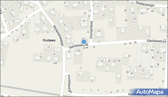 Rudawa, Sienkiewicza Henryka, 6, mapa Rudawa