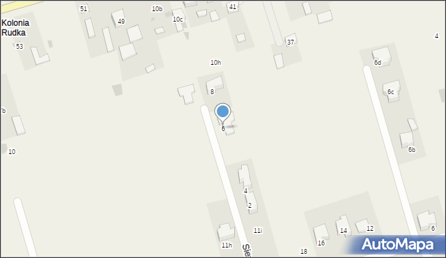 Rudka, Siewna, 6, mapa Rudka