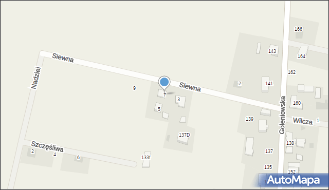 Rurzyca, Siewna, 7, mapa Rurzyca