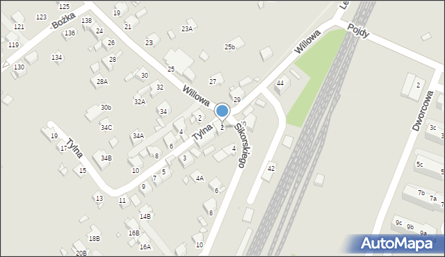Rybnik, Sikorskiego Władysława, gen., 2, mapa Rybnika