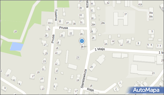 Rzepin, Sienkiewicza Henryka, 25, mapa Rzepin