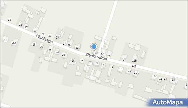 Sączów, Sienkiewicza Henryka, 4, mapa Sączów