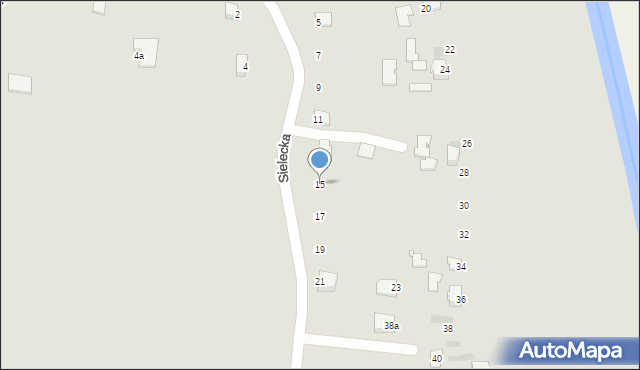 Sandomierz, Sielecka, 15, mapa Sandomierza