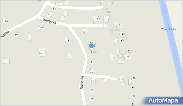 Sandomierz, Sielecka, 7, mapa Sandomierza