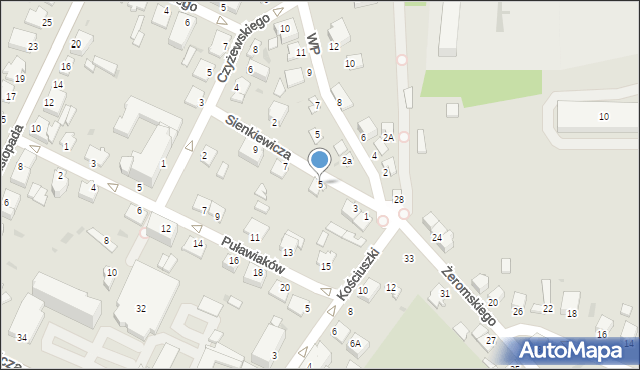 Sandomierz, Sienkiewicza Henryka, 5, mapa Sandomierza