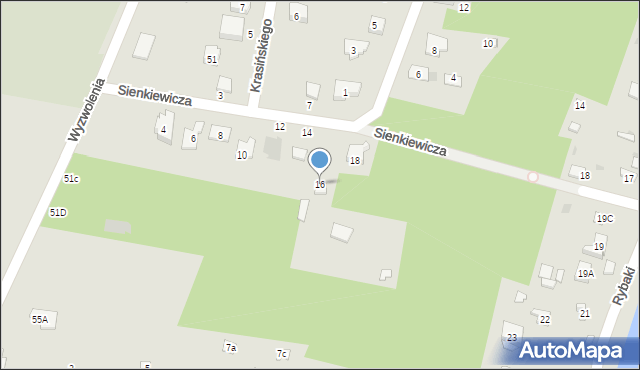 Serock, Sienkiewicza Henryka, 16, mapa Serock