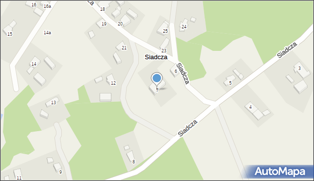 Siadcza, Siadcza, 7, mapa Siadcza