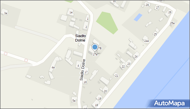 Siadło Dolne, Siadło Dolne, 17a, mapa Siadło Dolne