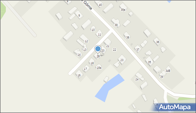 Siadło Górne, Siadło Górne, 19, mapa Siadło Górne