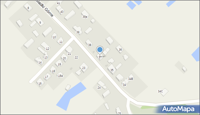 Siadło Górne, Siadło Górne, 37, mapa Siadło Górne