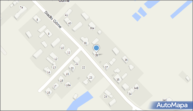 Siadło Górne, Siadło Górne, 38, mapa Siadło Górne