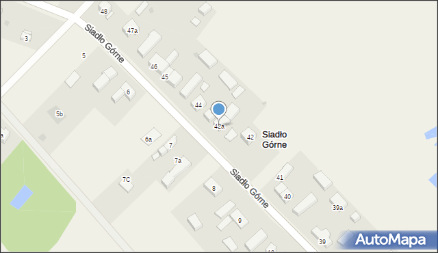 Siadło Górne, Siadło Górne, 42a, mapa Siadło Górne