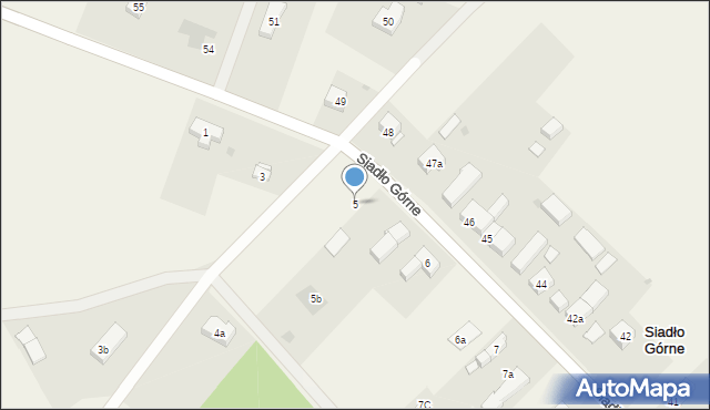 Siadło Górne, Siadło Górne, 5, mapa Siadło Górne