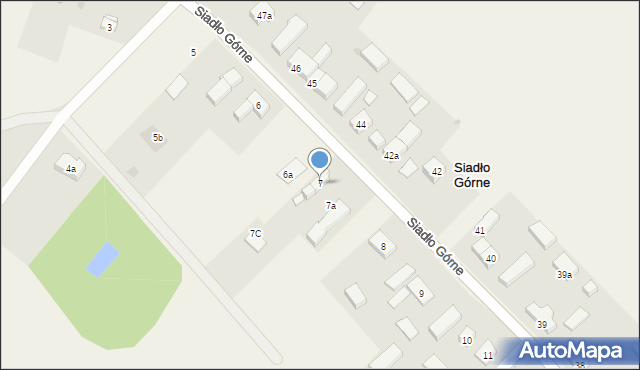 Siadło Górne, Siadło Górne, 7, mapa Siadło Górne
