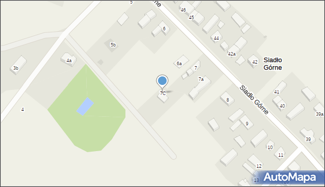Siadło Górne, Siadło Górne, 7C, mapa Siadło Górne