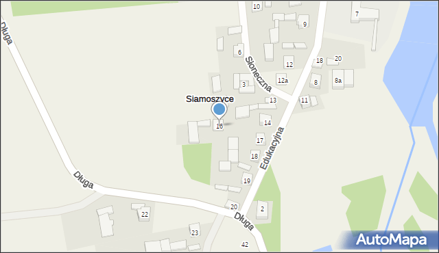 Siamoszyce, Siamoszyce, 16, mapa Siamoszyce