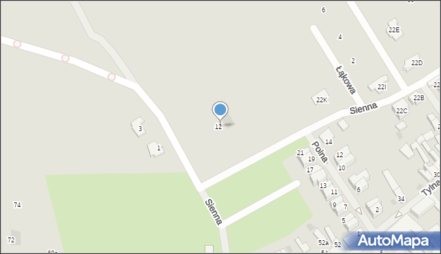 Sianów, Sienna, 12, mapa Sianów