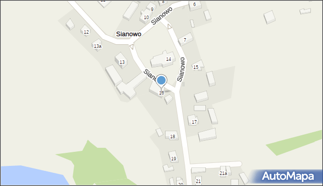 Sianowo, Sianowo, 16, mapa Sianowo