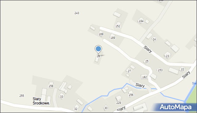 Siary, Siary, 28, mapa Siary