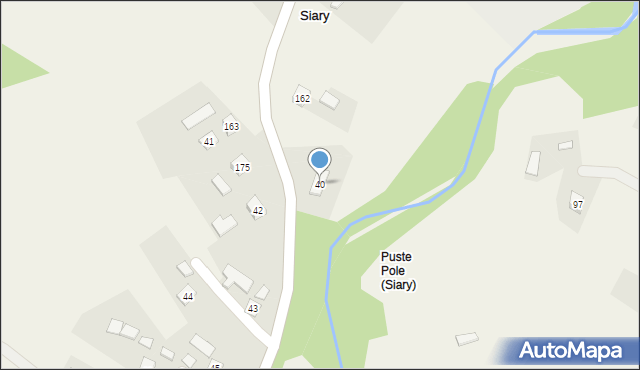 Siary, Siary, 40, mapa Siary