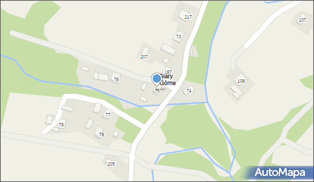 Siary, Siary, 75, mapa Siary