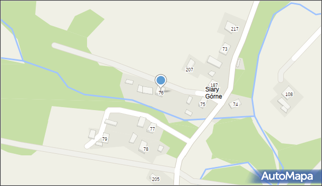 Siary, Siary, 76, mapa Siary