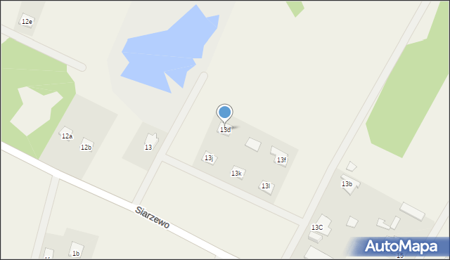 Siarzewo, Siarzewo, 13d, mapa Siarzewo