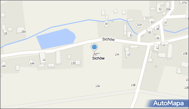 Sichów, Sichów, 13C, mapa Sichów