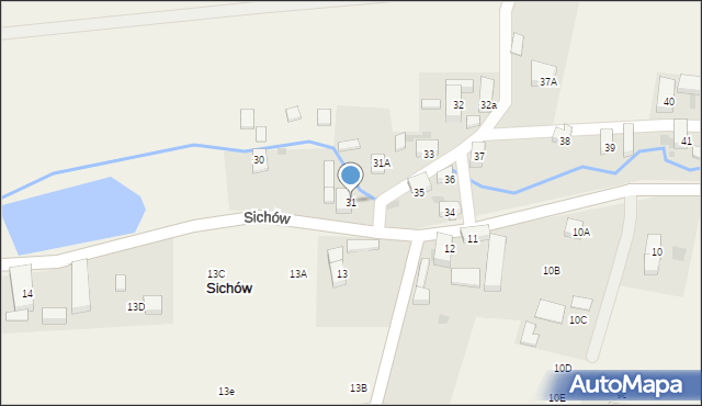 Sichów, Sichów, 31, mapa Sichów