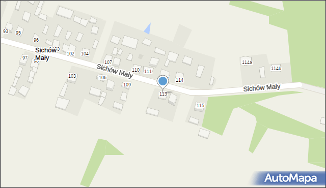 Sichów Mały, Sichów Mały, 113, mapa Sichów Mały