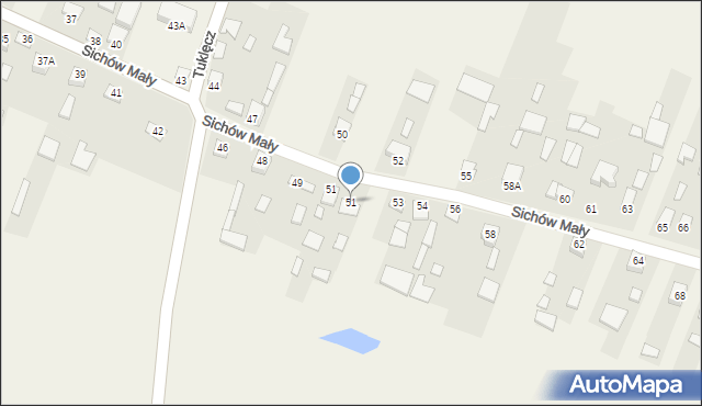 Sichów Mały, Sichów Mały, 51, mapa Sichów Mały