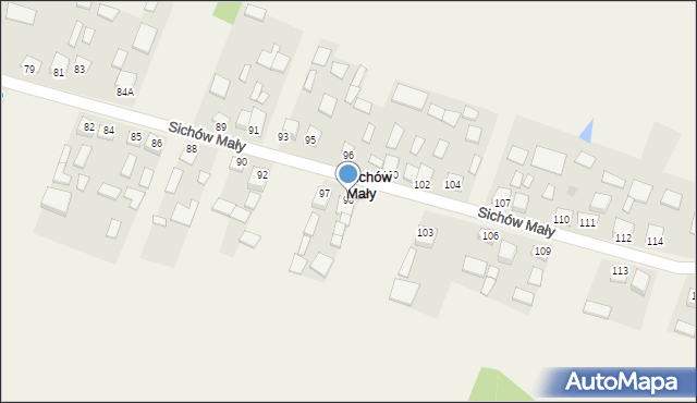 Sichów Mały, Sichów Mały, 98, mapa Sichów Mały
