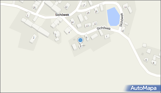 Sichówek, Sichówek, 5, mapa Sichówek