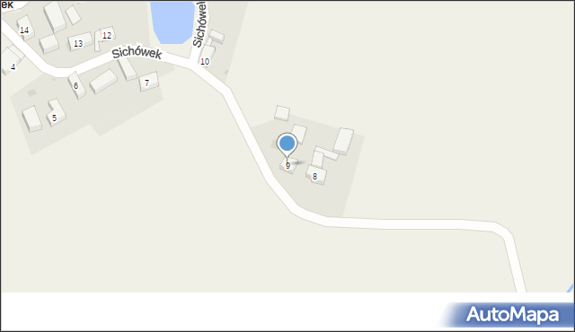 Sichówek, Sichówek, 9, mapa Sichówek