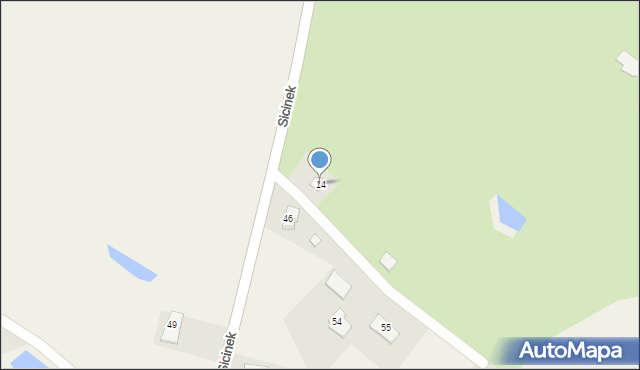 Sicinek, Sicinek, 14, mapa Sicinek