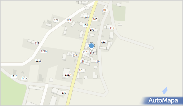 Siciny, Siciny, 115, mapa Siciny