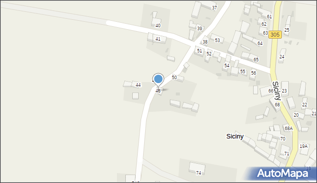 Siciny, Siciny, 48, mapa Siciny